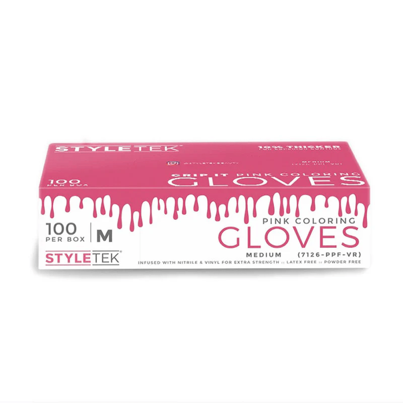 Styletek Pink Powder Free Gloves 100pk